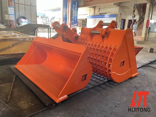 Hydraulic Tilt Bucket 6-10T Excavator 0.3m³ SK60 EX60 for Ditch Cleaning & Land Leveling