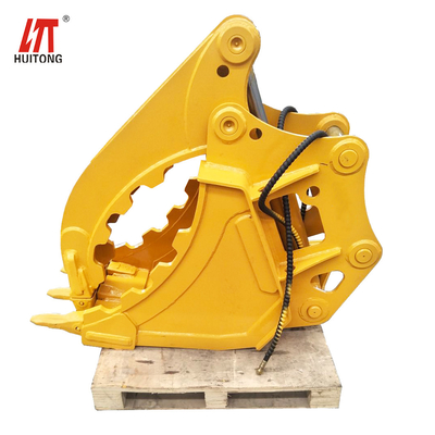 4.3 Cubic Meters Hydraulic Thumb Bucket Excavator Attachment Grip And Hold Materials