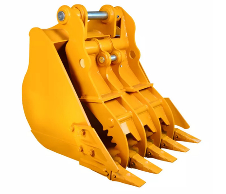 3-100 Tons Gripping Capacity Excavator Thumb Bucket Q355B NM400/450/500 Hardox450/500/550 Yellow