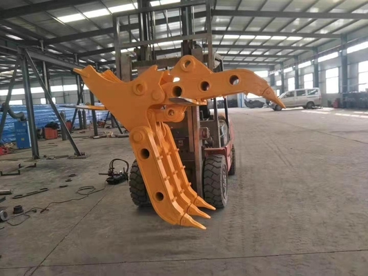 Entire Jaw Structure Mechanical Grapple For 10 20 30 Tons Excavator