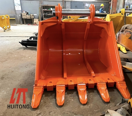 Heavy Duty Excavator Bucket 10-180mm Cutting Height Durability Q355B