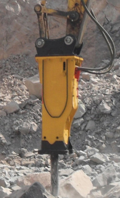 Silenced Type 140mm Chisel Hydraulic Breaker For 20T Excavator