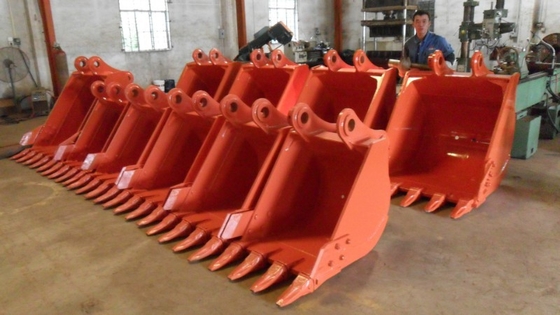 Custom Excavator Digging Bucket With Strength Teeth Heavy Duty Construction Hardox400