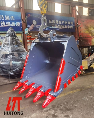 Q355B + NM400 Heavy Duty Rock Bucket For 10 To 50 Ton Excavator